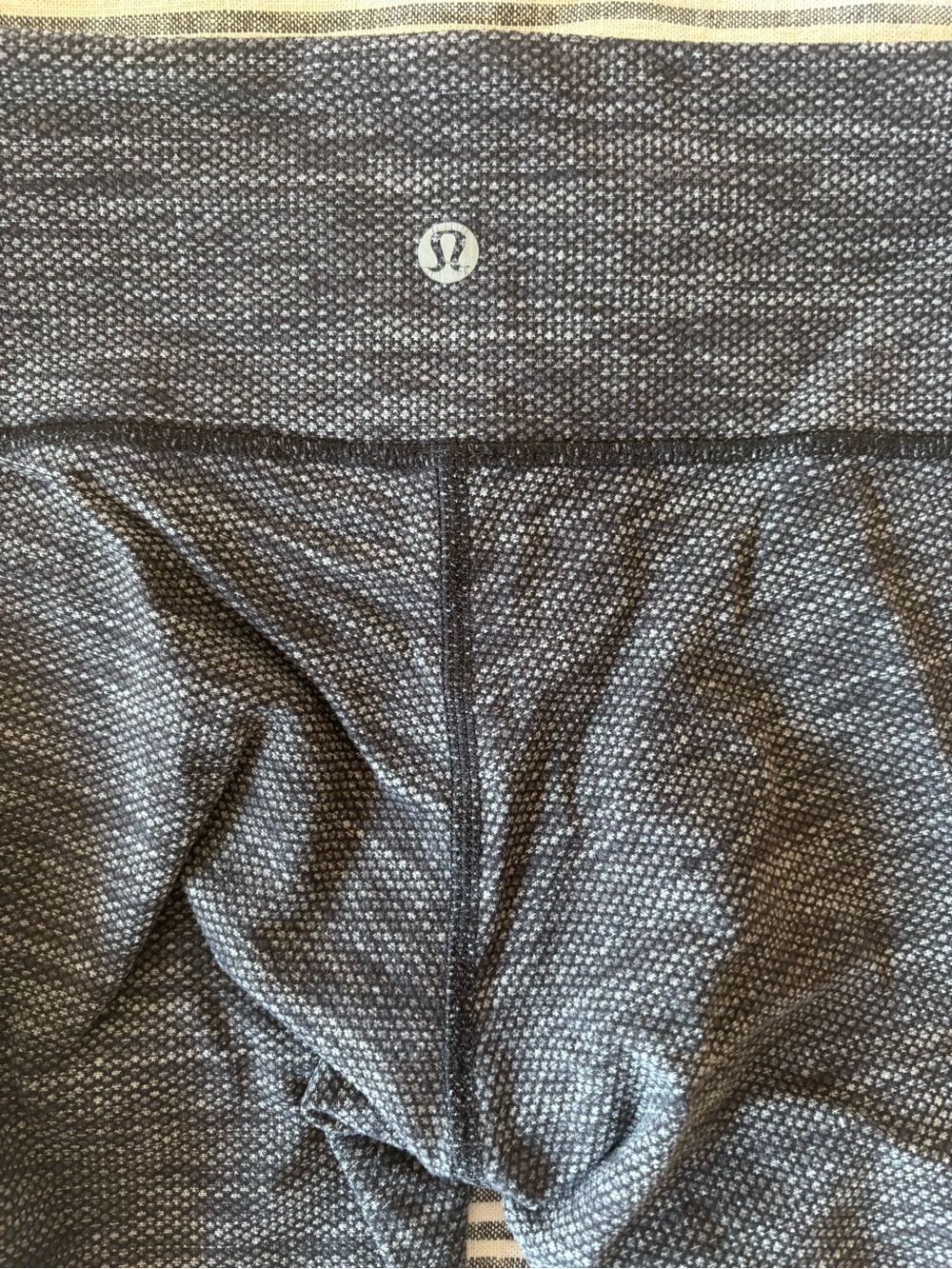 lululemon athletica Women's Heathered Charcoal High-Rise Bike Shorts